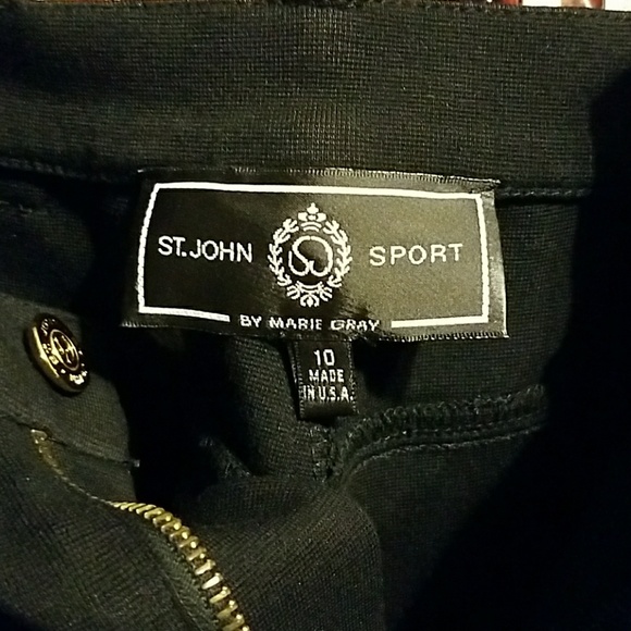 St John By Marie Gray Blk Pants(Size 10) - Picture 3 of 7